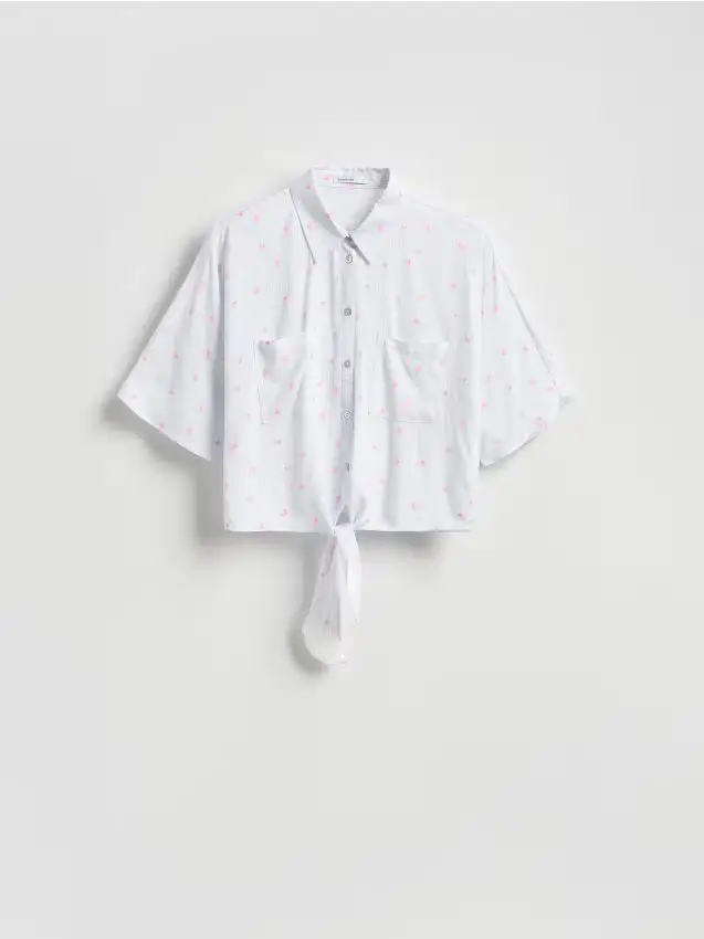 Camicia in viscosa allacciata - multicolore