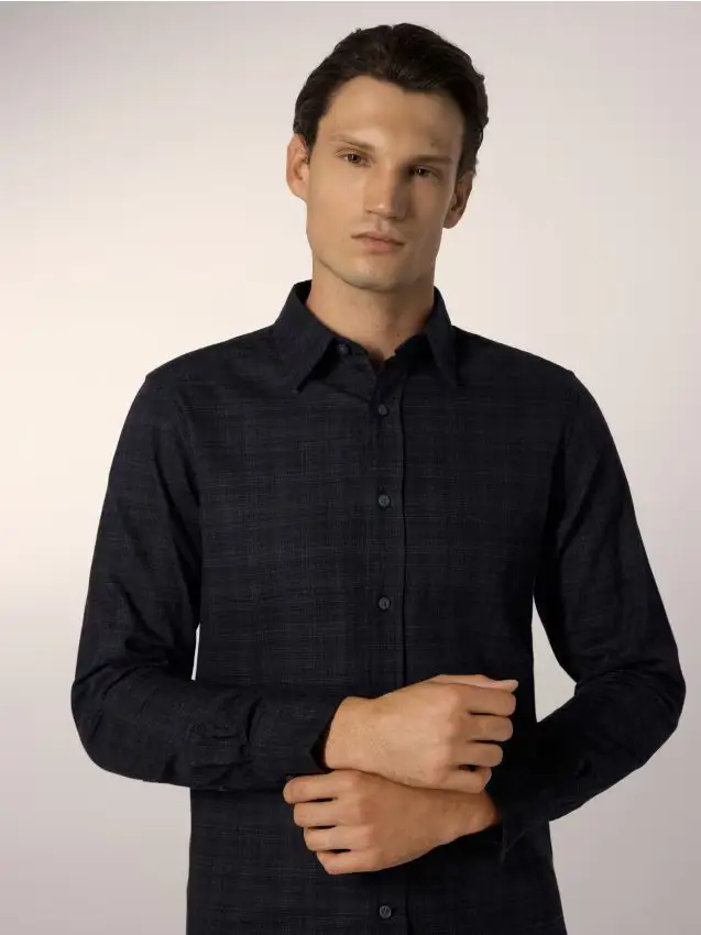 Camicia regular fit a quadri - multicolore