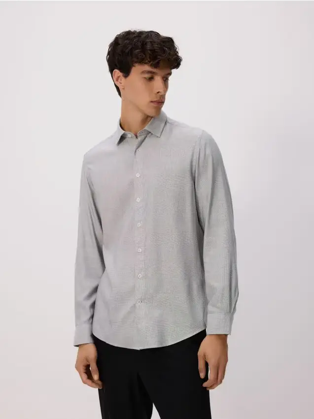 Camicia semplice regular fit - blu scuro