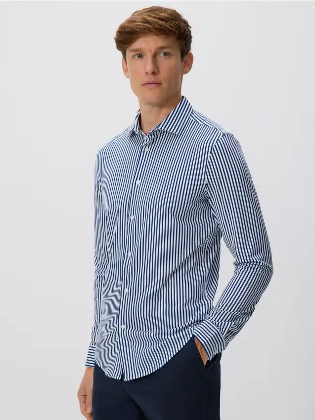 Camicia slim fit - blu scuro