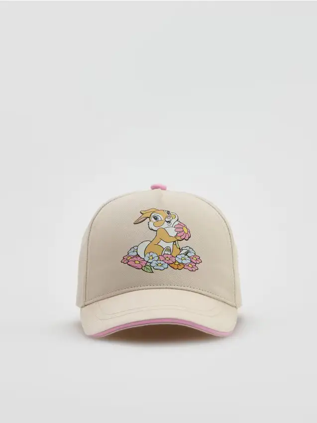 Cappellino con visiera Bambi - panna