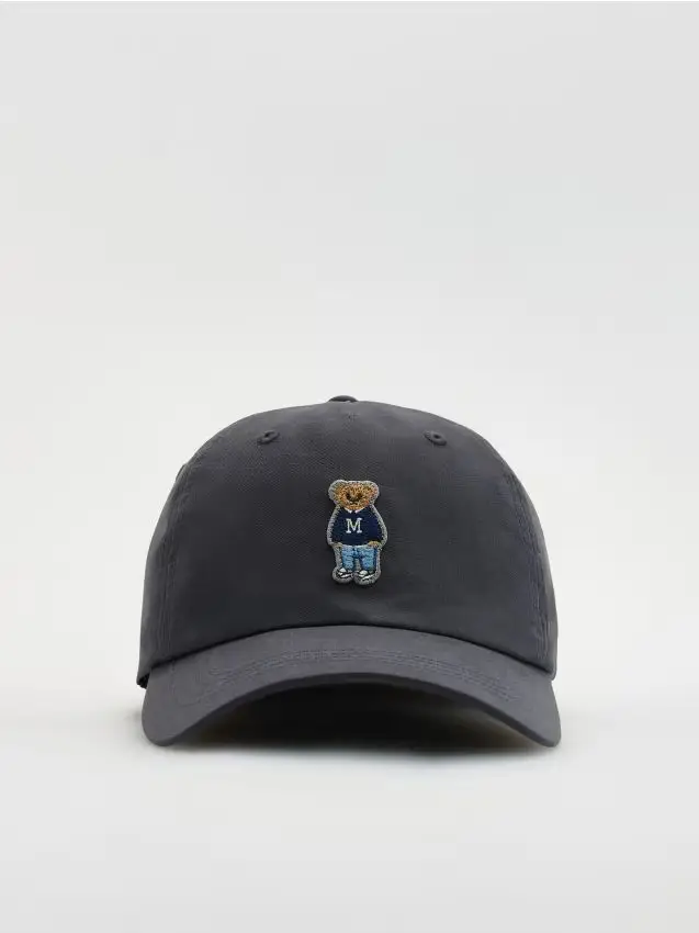 Cappellino da baseball con lyocell - blu scuro
