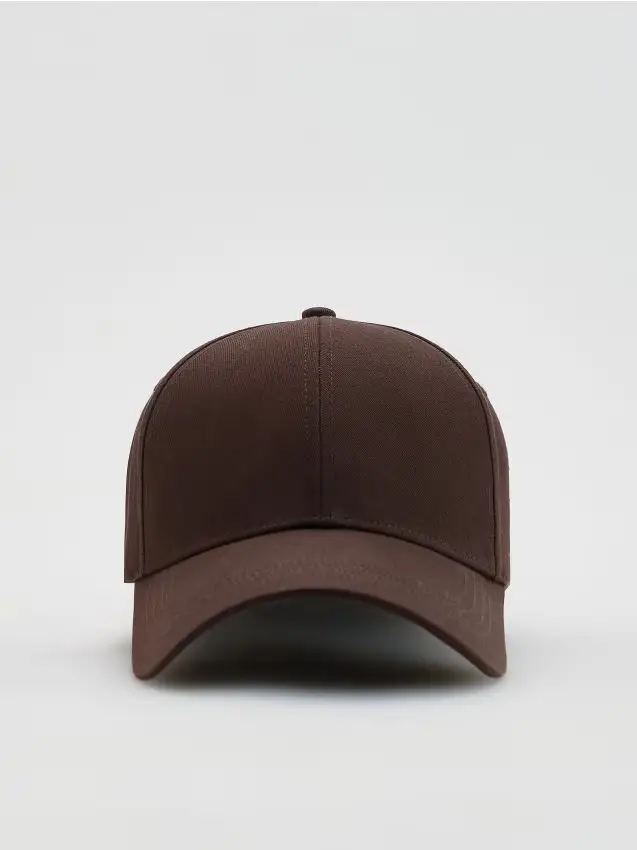 Cappellino da baseball in cotone - marrone scuro