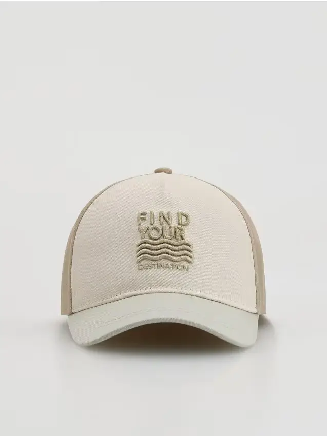 Cappellino in cotone con visiera - multicolore