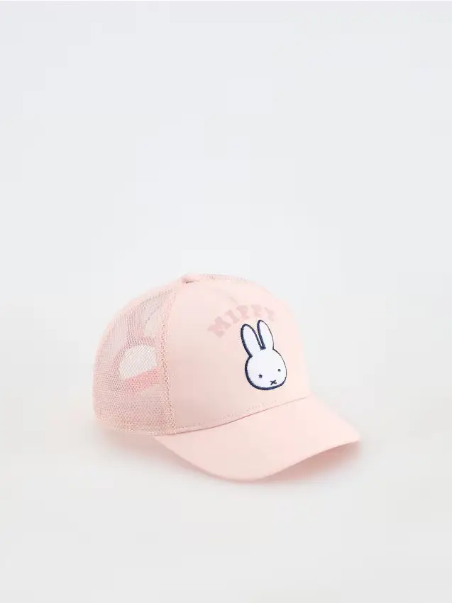 Cappellino Miffy - rosa pastello