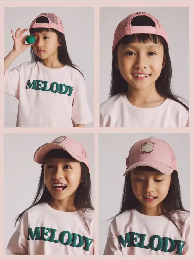 Cappellino Pusheen - rosa pastello