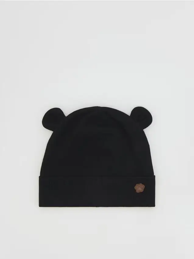 Cappello con orecchie - nero