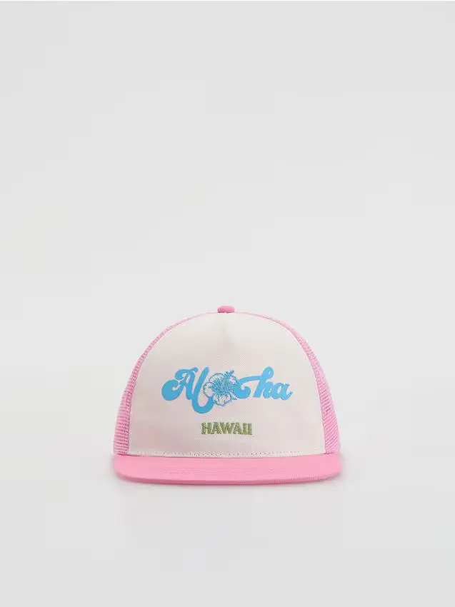 Cappello con scritte - multicolore