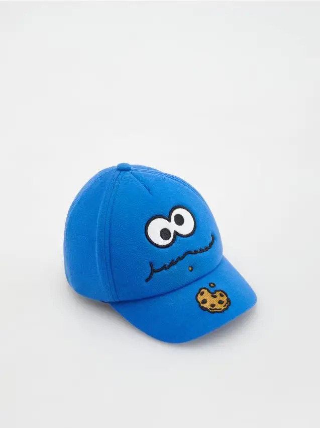 Cappello con visiera Cookie Monster - blu