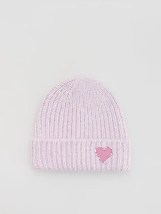 Cappello con visiera e ricamo - lavanda