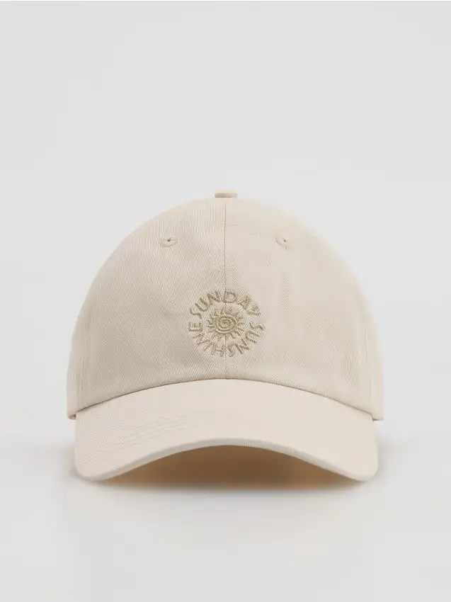 Cappello con visiera - grano