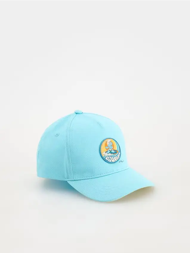 Cappello con visiera I Puffi - azzurro