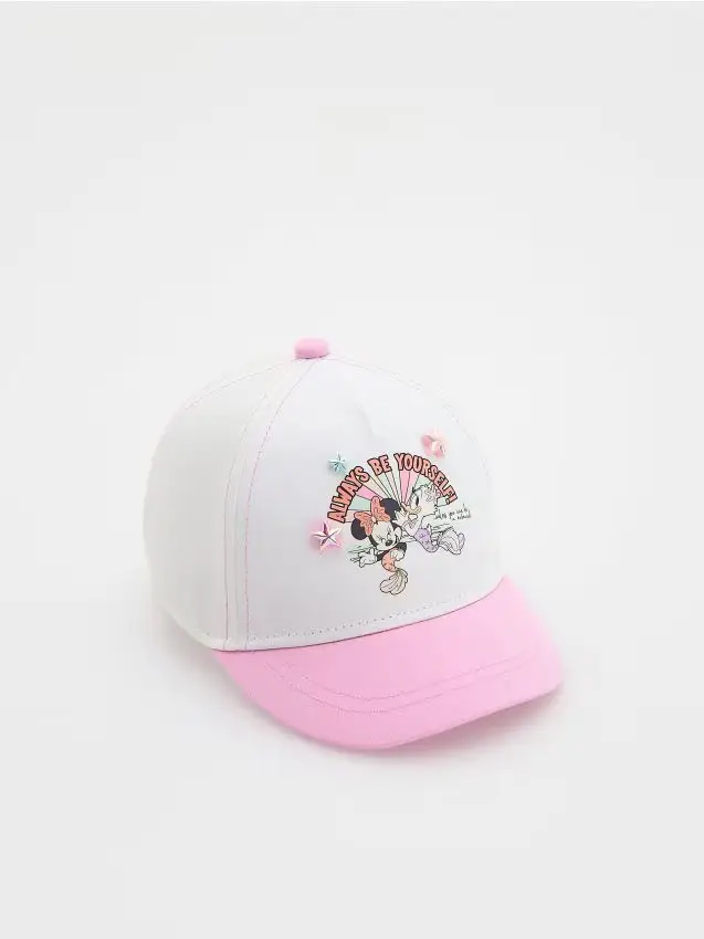 Cappello con visiera Minnie Mouse - panna