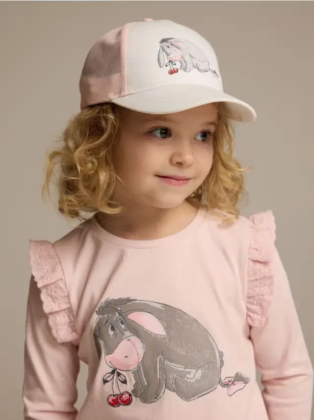 Cappello con visiera Winnie the Pooh - panna