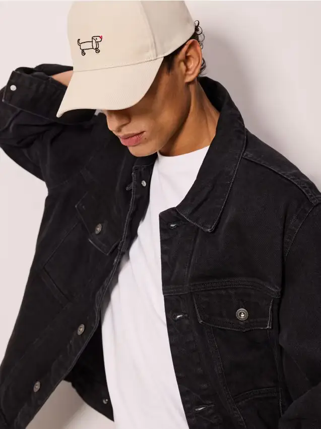 Cappello da baseball con ricamo - beige