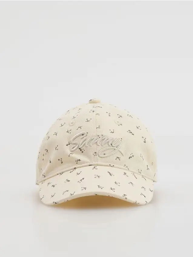 Cappello fantasia - panna