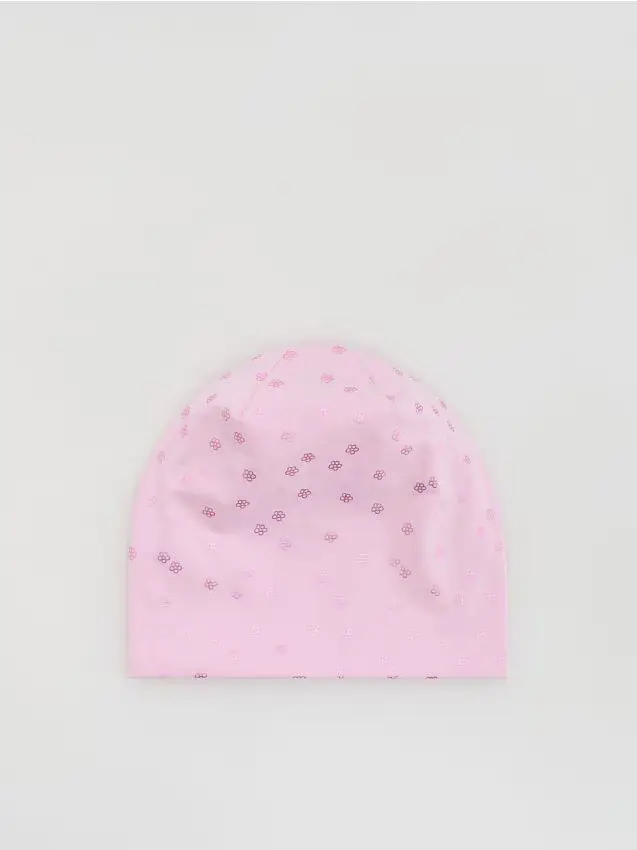 Cappello fantasia - rosa cipria