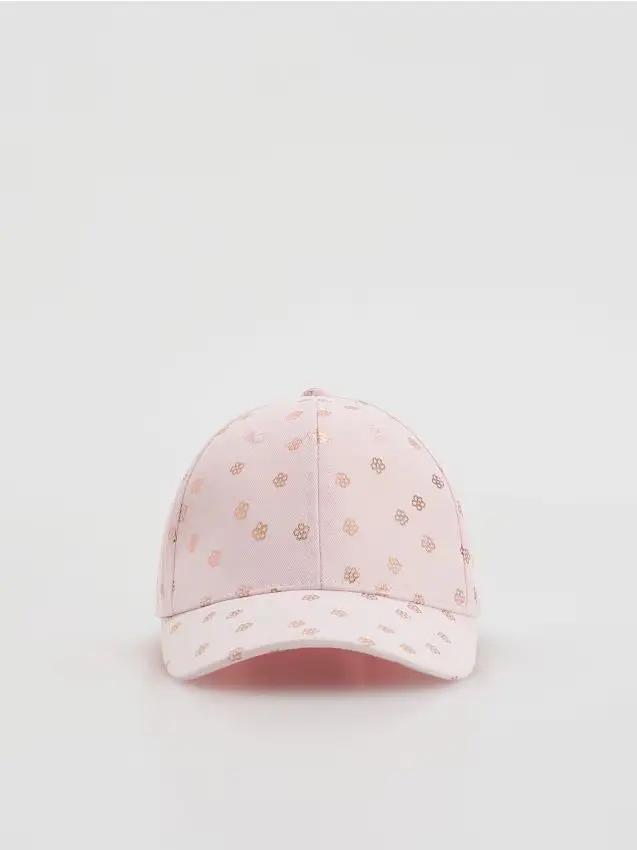 Cappello fantasia - rosa pastello