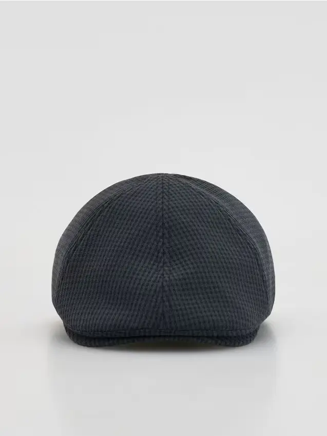 Cappello pied de poule - grigio scuro