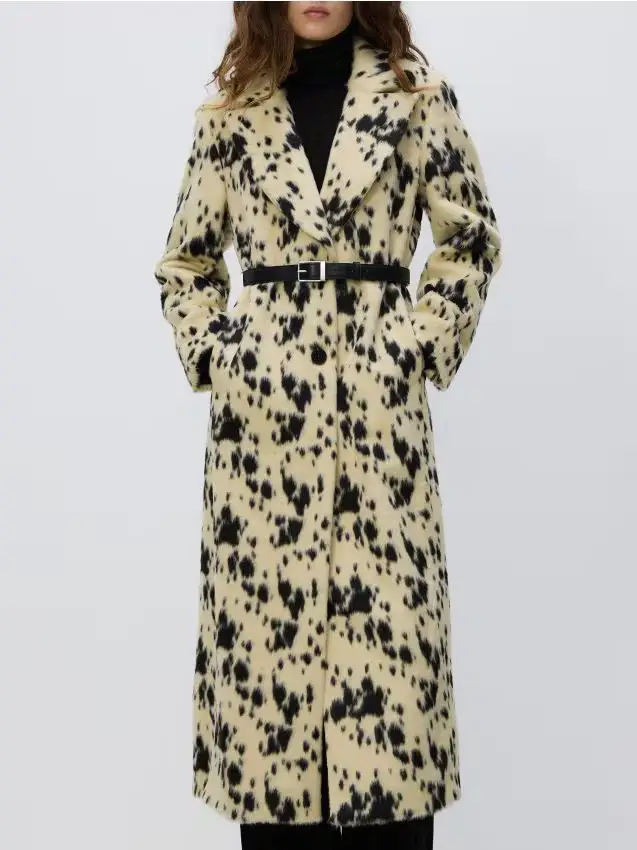 Cappotto in eco-pelliccia - multicolore