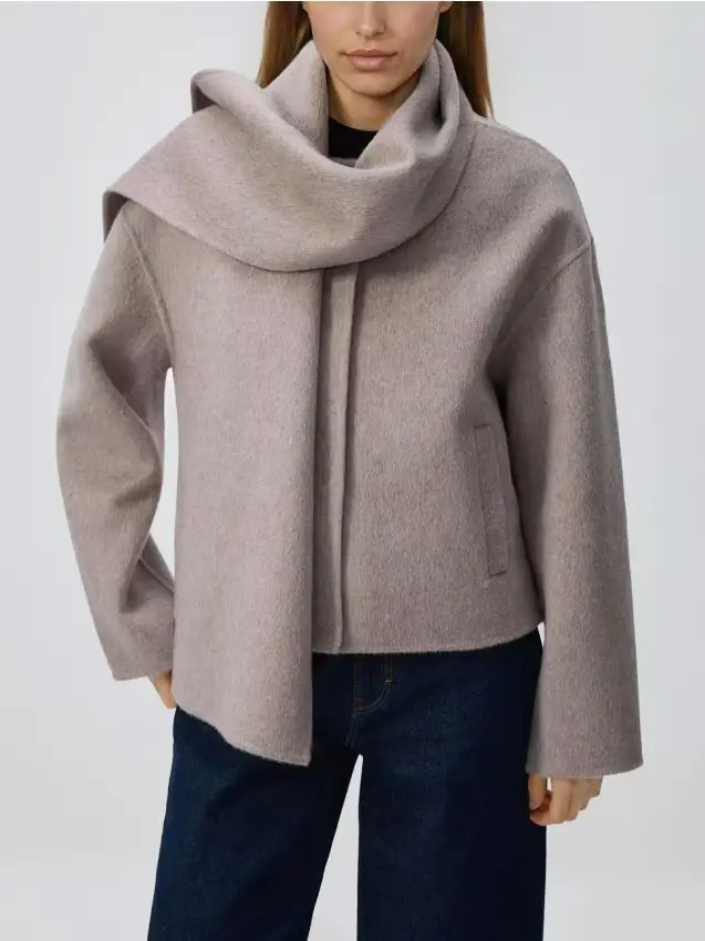 Cappotto in lana fatto a mano - beige
