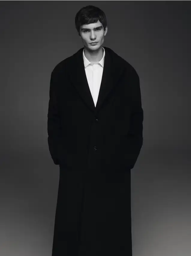 Cappotto in lana - nero