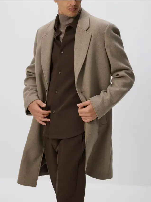 Cappotto in misto lana - beige