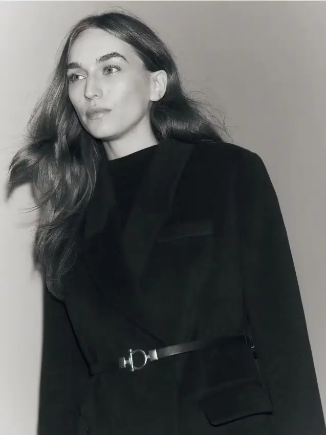 Cappotto in misto lana - marrone scuro