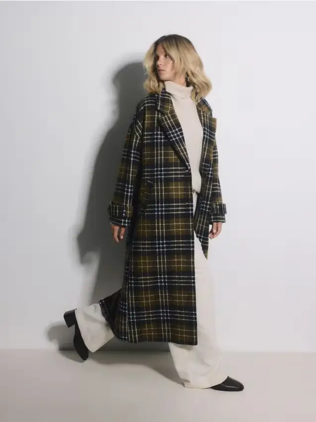 Cappotto in misto lana - multicolore