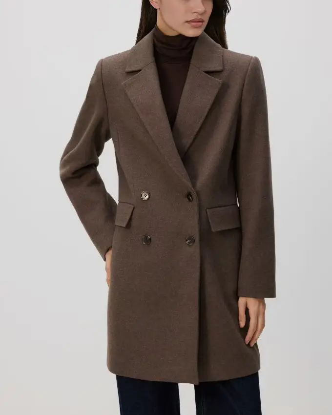 Cappotto in misto lana - talpa