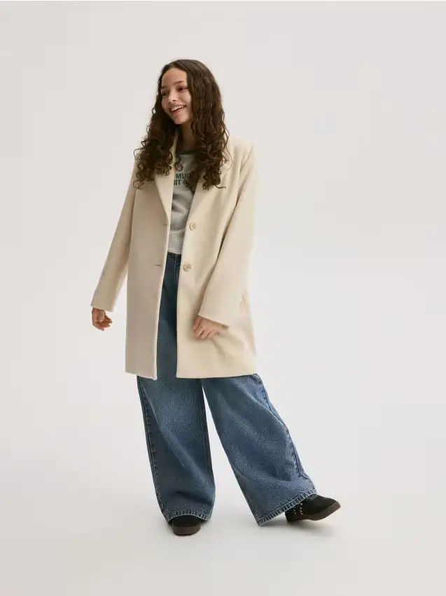 Cappotto monopetto - beige