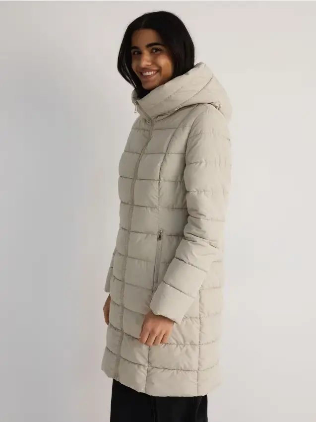 Cappotto trapuntato - beige