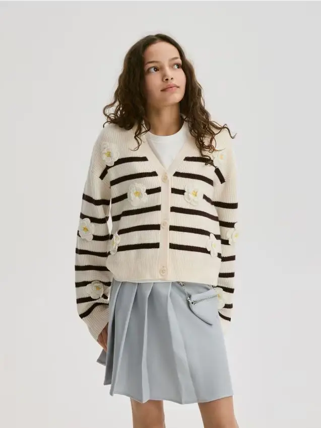 Cardigan con viscosa - multicolore