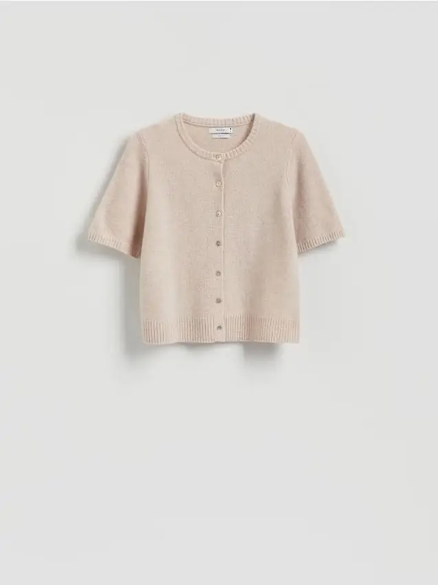 Cardigan in lana - beige