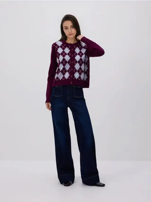 Cardigan in lana - multicolore