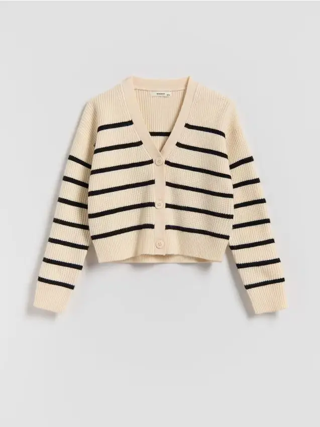 Cardigan in maglia di viscosa - multicolore