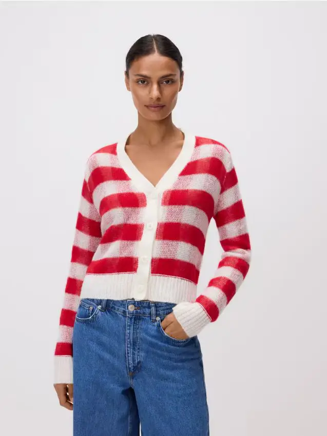 Cardigan in misto lana - multicolore