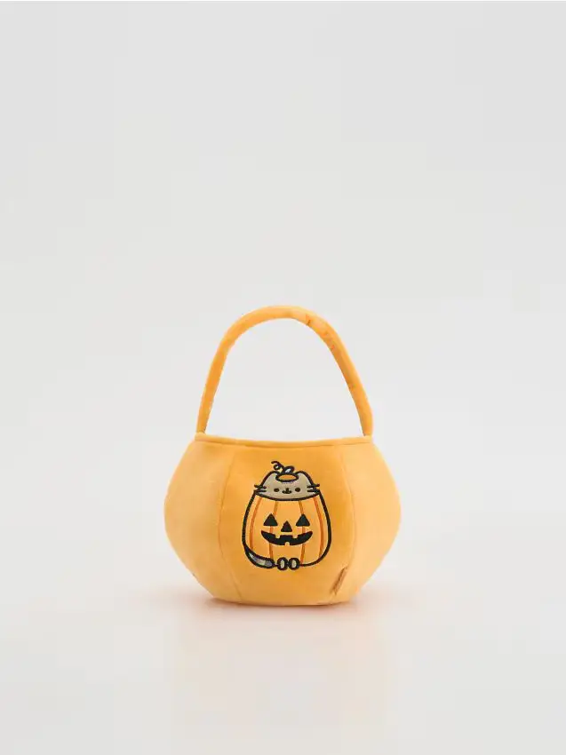 Cestino Halloween Pusheen - arancione