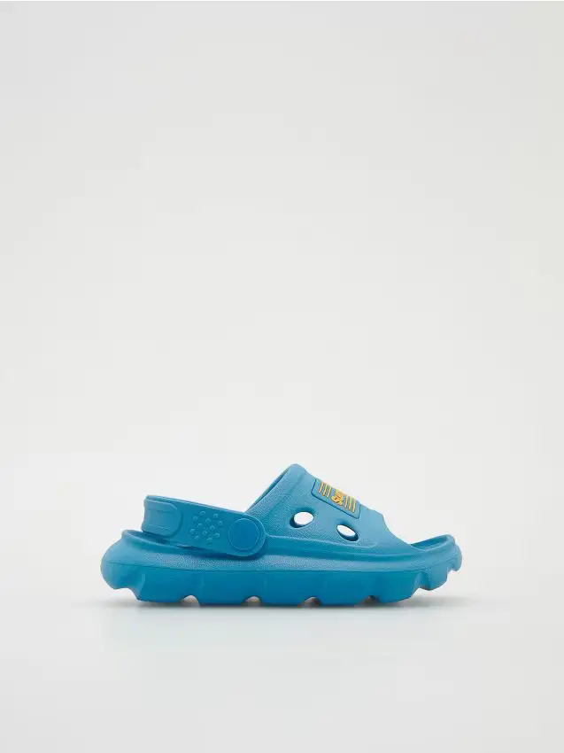 Ciabatte leggere con applicazione - turchese