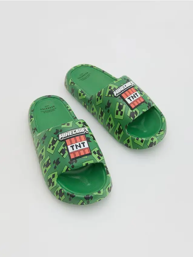 Ciabatte Minecraft - verde