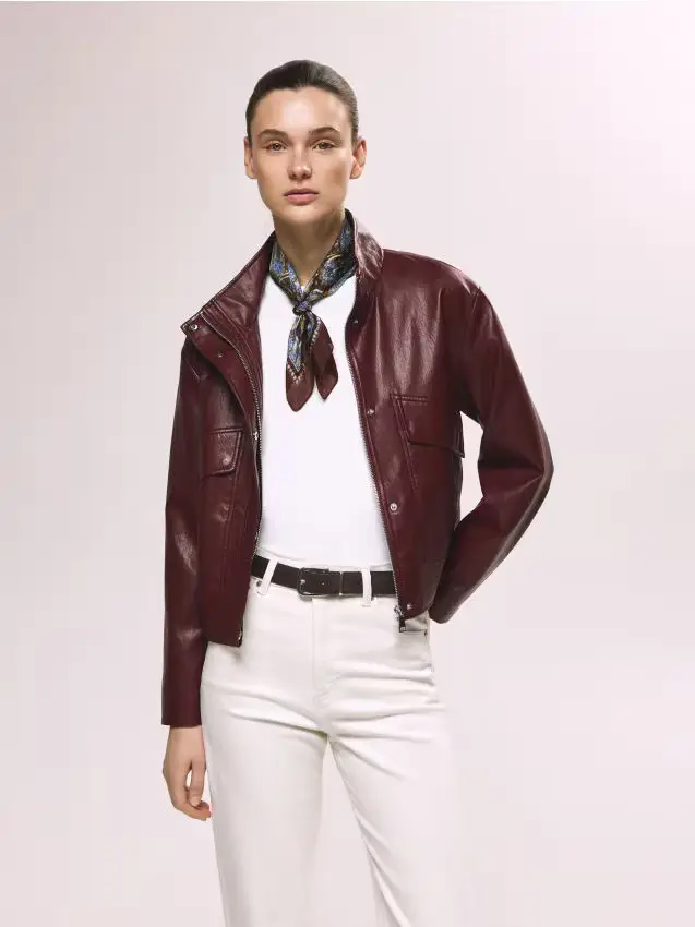 Cintura in camoscio con fibbia - marrone scuro