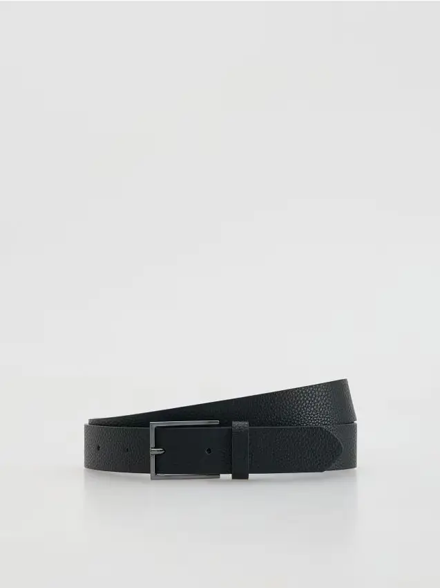 Cintura in ecopelle - nero