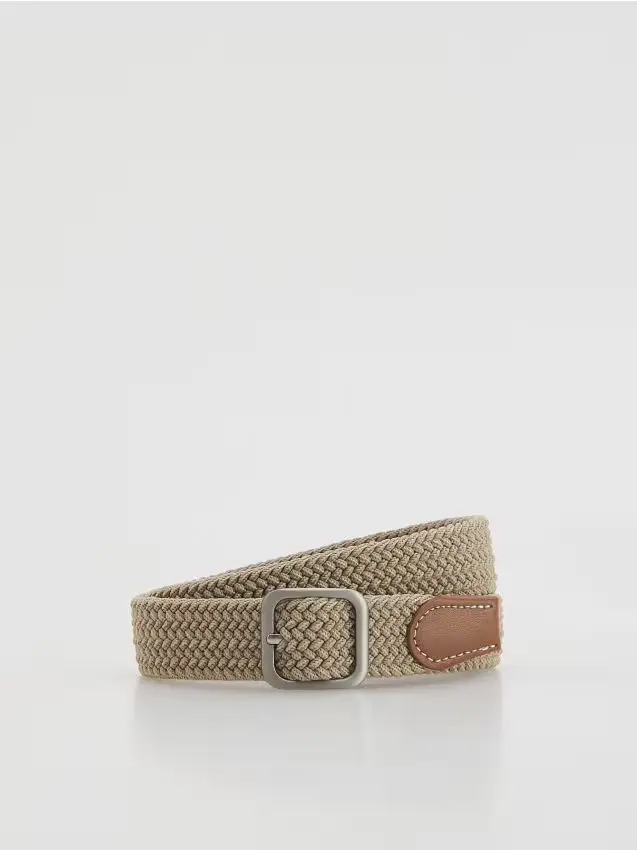 Cintura intrecciata - beige