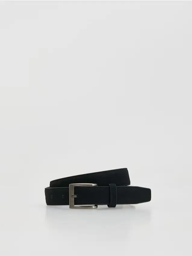 Cintura semplice con fibbia - nero