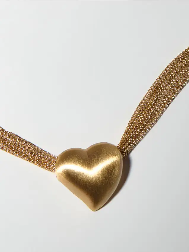 Collana con ciondolo a cuore - oro
