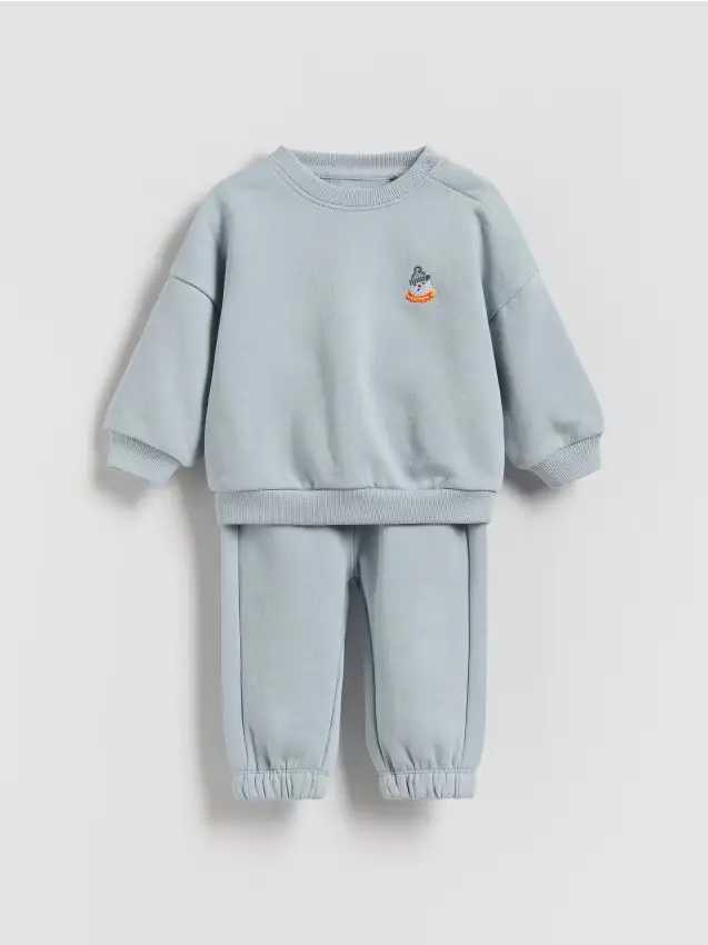 Completo in cotone - blu pallido