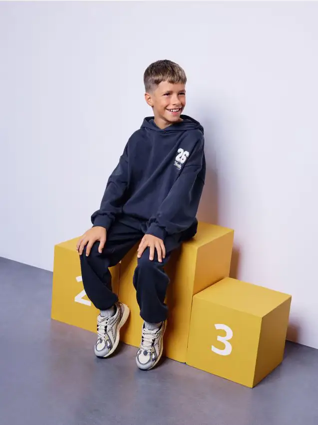 Completo in cotone - blu scuro