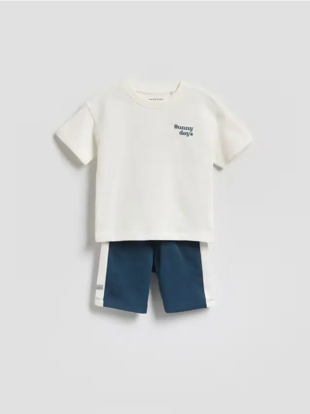 Completo in cotone - blu scuro