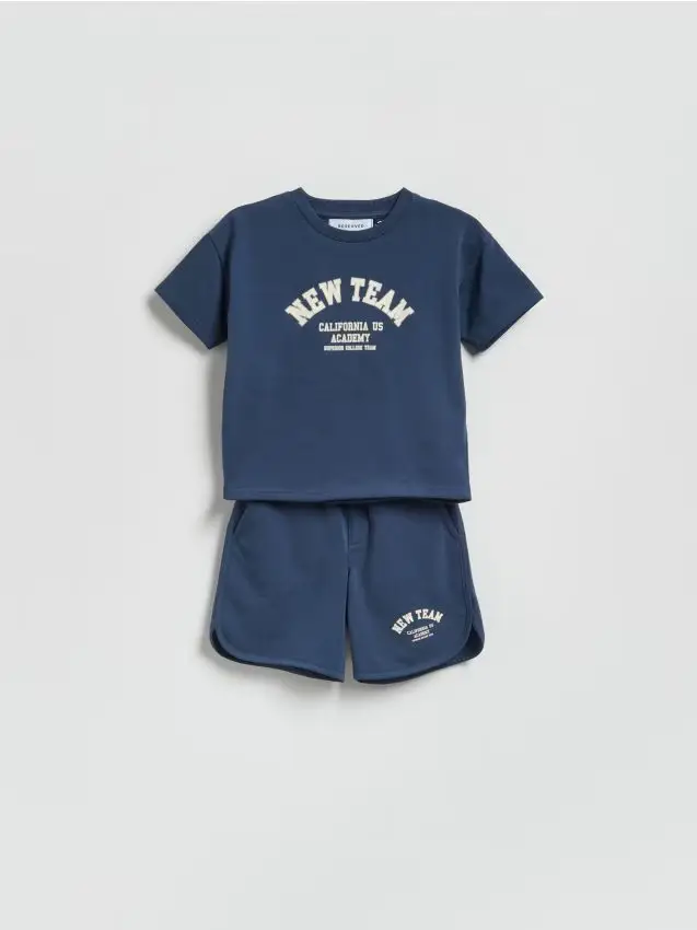 Completo in cotone - blu scuro