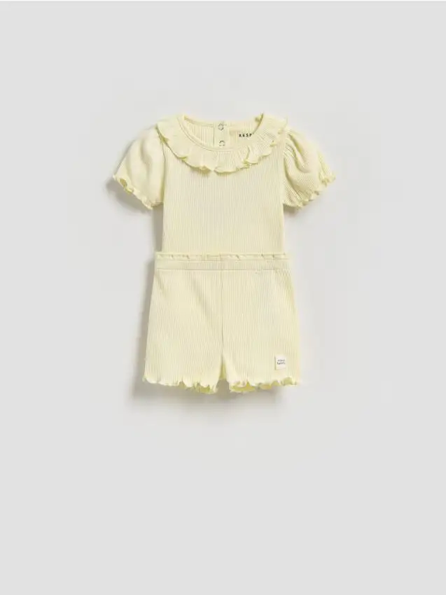 Completo in cotone - giallo chiaro